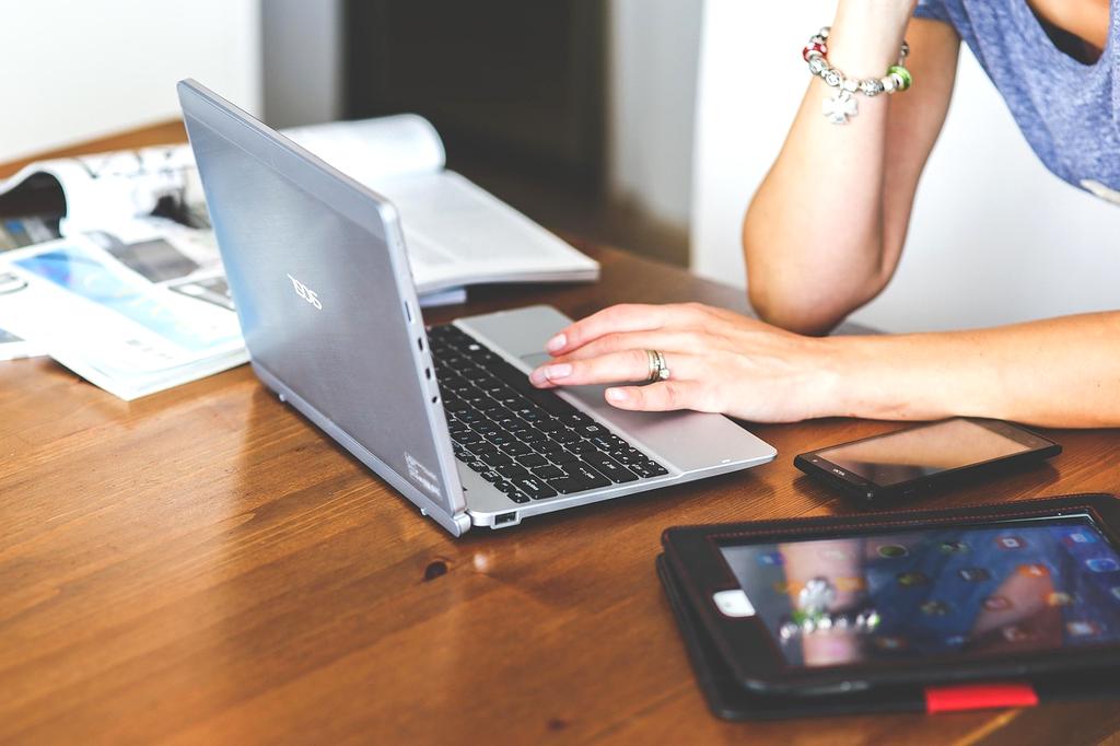 Modern workspace with laptops and tablets showcasing mobile computing solutions